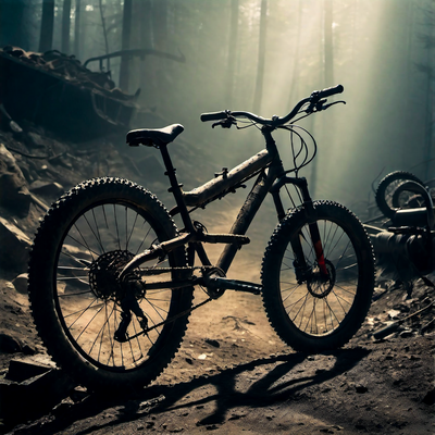 Ein recht gut erhaltenes Mountain Bike