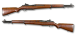 Eine Garand M1 von beiden Seiten fotografiert