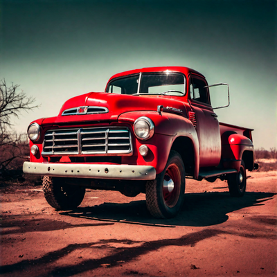 Ein typischer Pickup, wenn auch frisch lackiert